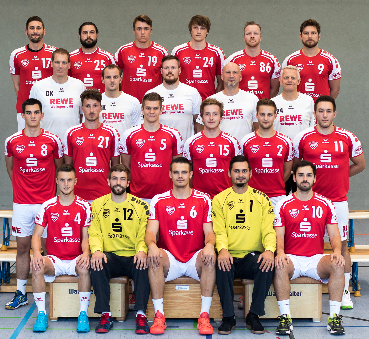 Erste Herren-Handballmannschaft, Mannschaftsfoto